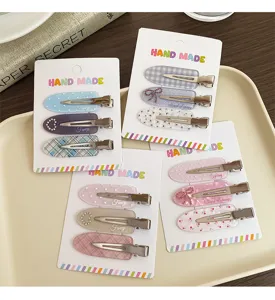 Cute dopamine hair clips set sweet side clips aesthetic hair accessories for women girls