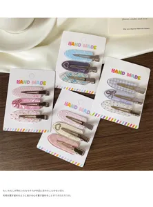 Cute pastel hair clips for women, sweet style side hairpins and bangs clips for daily wear.