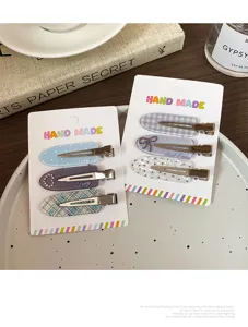 Sweet dopamine hair clips set for women girls, cute side hairpins and bangs clips for daily wear.