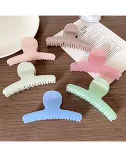 Detalles de pinzas para el cabello pastel, elegante pinza lisa para peinado diario.