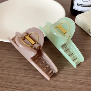 Pinza de pelo curvada de color liso minimalista elegante accesorios para el cabello