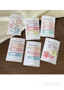 Bellissime mollette per capelli colorate macaron coreane, simpatici accessori per donne.