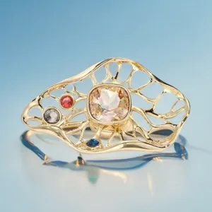Lotusblad magnetische broche prachtig pak speld anti-glare high-end mode sieraden