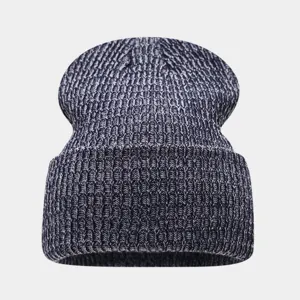 Gorro de punto melange de otoño invierno cálido casual grueso para el uso diario