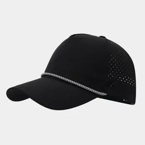 Gorra de beisbol de malla transpirable ligera con cordon para deportes al aire libre.