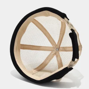 Interior detail view of the breathable mesh sailor cap, showing comfortable inner lining.