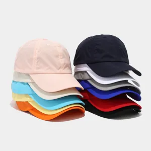 Berretto da baseball ad asciugatura rapida estate, cappello da sole semplice con colori.