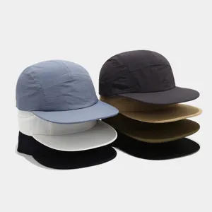 Summer Outdoor Breathable Quick Dry Mesh Baseball Cap For Men Women Flat Brim Cycling Running Adjustable 5 Panel Hat