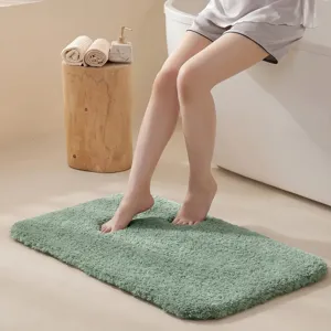 Alfombra de baño estilo nórdico absorbente antideslizante secado rápido para aseo.