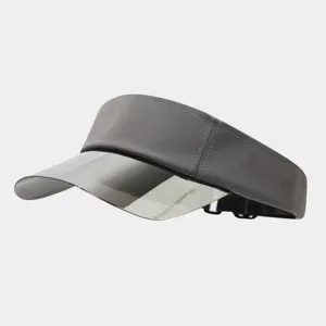 Chapeau visière pare-soleil vide à bord transparent large pour sport extérieur