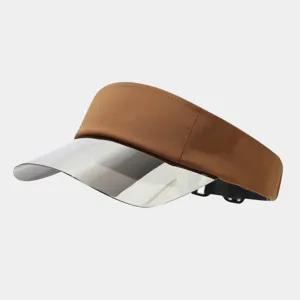 Visiere elegante avec bordure miroir, ideale pour le sport, le yoga et les activites en plein air.
