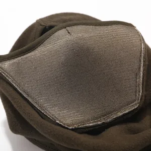 Winter fleece balaclava cycling face mask detail view warm windproof outdoor cap