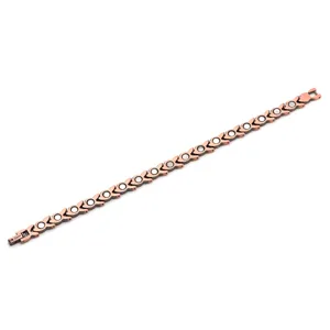 Pure copper magnetic energy bracelet for women with cute goldfish link design and strong magnets.