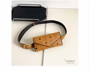 Damen Mode Monogramm Taillengürtel Tasche Retro Dreieck Klappe Portemonnaie Neuer Stil