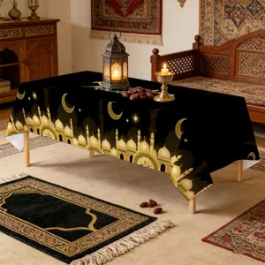 Arabic Middle Eastern style tablecloth waterproof oilproof decorative table cover for dining room.