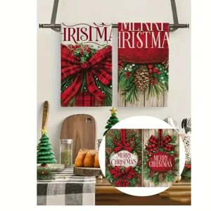 Weihnachten Kuechenhandtuch Mikrofaser Geschirrtuch festlich Haengtuch Feiertag Dekor