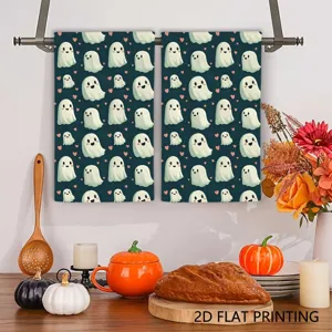 Halloween spook microvezel keukendoek vaatdoek, sneldrogende schoonmaakdoek voor huisdecoratie.