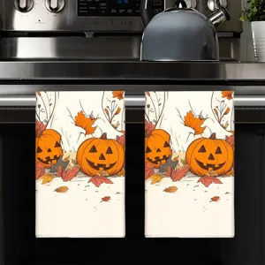 Halloween spook pompoen microvezel keukenhanddoek sneldrogende vaatdoek decoratie