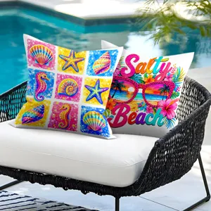 Colorful summer beach decorative cushion outdoor pool tropical pillow for home decor items