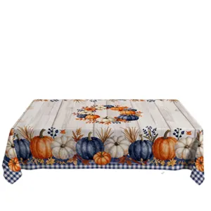 Erntedank Kürbis Tischdecke Herbst Ernte Tischabdeckung festliche Tischdeko Textil