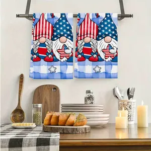 4. Juli Küchentücher, patriotische US-Flagge Zwerg Geschirrtücher für Heimdekoration.