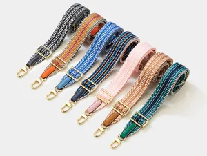 Verstellbarer gewebter Ersatz Schultergurt bunter Taschenriemen fuer Umhaengetasche Damen
