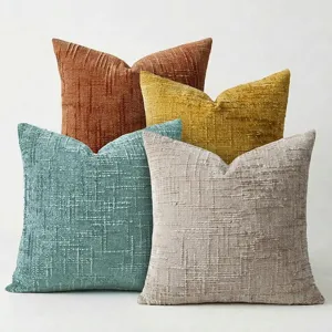 Luxus Chenille Kissenbezug Set dekorative Kissenhülle für Sofa Wohnzimmer Dekoration