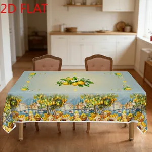 Tovaglia limoni estiva rettangolare copritavolo stile mediterraneo cucina decorazione