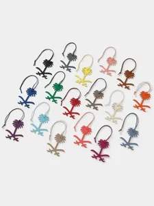 Genuine Leather Cowhide Date Palm Tree Bag Charm Luxury Car Keychain Pendant For Women Handbag Decoration Keyring Gift