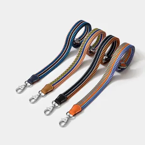 Retro Westlicher Polyester Farbblock Gestreifter Ersatz Taschengurt Verstellbarer Umhängetasche Schultergurt Mit Metallschnallen Mode Taschenzubehör