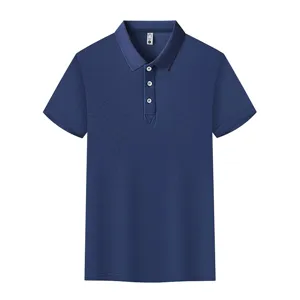 Men's Summer Short Sleeve Polo Shirt Casual Solid Color Turn Down Collar Breathable Top