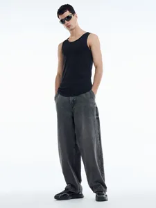 Men's Loose Cotton Vest 230GSM Round Neck Sleeveless Tank Top Casual Streetwear Basic Solid Color Summer Top For Men