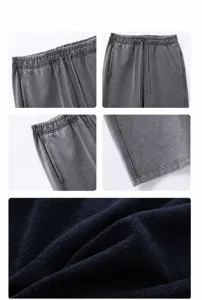 Pantaloni della tuta uomo in cotone pesante vintage, dettaglio vestibilita comoda.