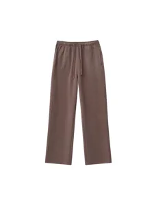 Herren 400g Schwere Baumwolle Sweatpants Distressed Gewaschen Locker Gerade Jogginghose Vintage Lässige Sporthose