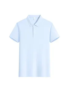 100% Cotton Men's Short Sleeve Polo Shirt Solid Color Breathable Casual Men Top Polo Shirt Basic Fashion Polo For Men