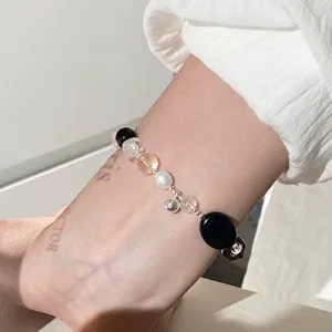 Nieuwe Chinese natuursteen parel kralen armband retro chique veelzijdige dames sieraden