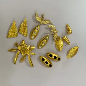 Overdreven Metalen Geometrische Lange Hangende Oorbellen Legering Strass 925 Zilver Stift Mode Sieraden Voor Vrouwen Feest
