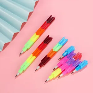 Matite componibili colorate per scrittura creativa e simpatici articoli scolastici
