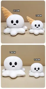 Süßer Eiscreme Geist Plüschtier weiche Puppe gruselig süß kawaii Stofftier Geschenk