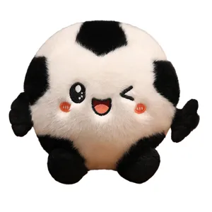Mignon dessin animé football peluche douce poupée ballon de foot oreiller cadeau enfant