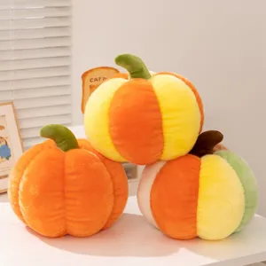 Cute pumpkin plush pillow stuffed toy soft autumn home decoration couch throw pillow soft