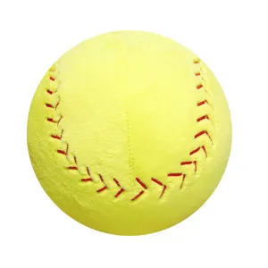 Joli jouet oreiller de softball en peluche, balle de sport douce pour la décoration.