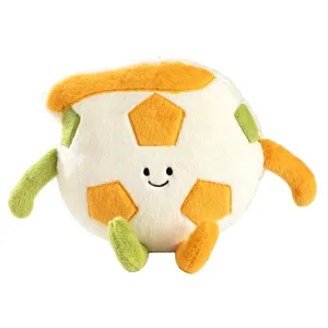 Cute soccer plush pillow soft toy creative stuffed sports doll birthday gift for kids