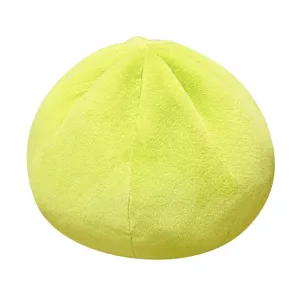 Light green simulation bun plush pillow cute stuffed dumpling cushion soft toy for girls home decor