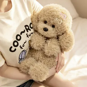 Zaino in peluche con cane teddy cartone animato carino per ragazze morbida bambola