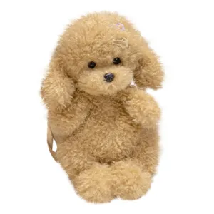 Carino barboncino peluche zaino cartone animato animale giocattolo per ragazze nuovo stile ottimo