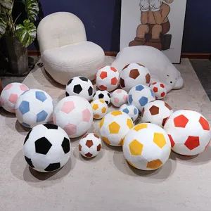 Creative Simulation Soccer Ball Plush Toy Stuffed Football Pillow Cushion Girls Bag Keychain Pendant Doll