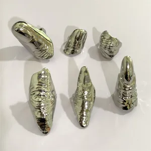 Gotische metalen nagelring set unieke venijn stijl onregelmatige vinger pantser sieraden