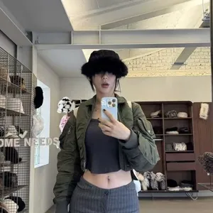 Stylish faux fur patchwork woolen riding hat for women, warm winter black flat top hat.
