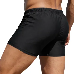 Shorts de sport moulants pour homme séchage rapide plage yoga surf vêtements noirs